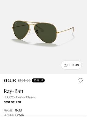 Classic ray-ban aviators